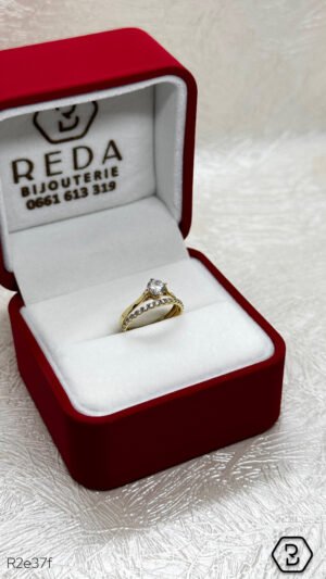 SOLITAIRE PAVÉ OR JAUNE – Image 2