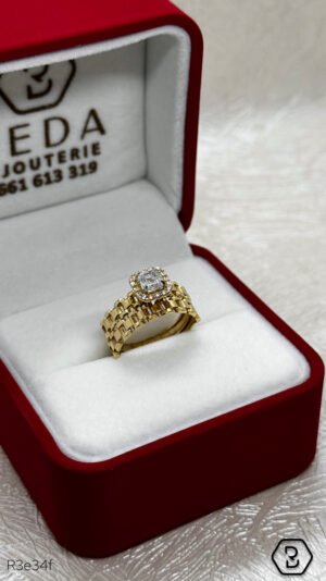 BAGUE HALO PRINCESSE À MAILLONS – Image 2